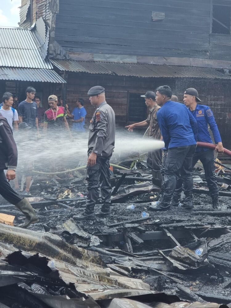 Kebakaran Teluk Nilau, 4 Rumah Hangus 3 Rusak Ringan