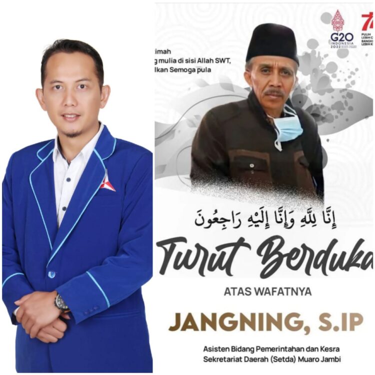Wafatnya Asisten III Setda Muaro Jambi Jangning S.IP,  Asnawi Rivai Turut Berduka