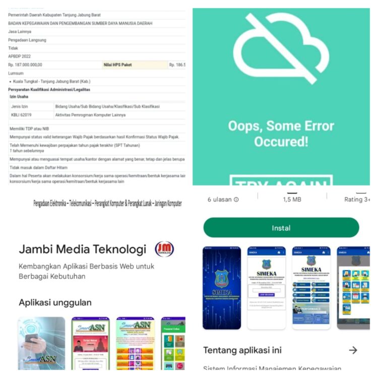 Aplikasi Simeka Eror, Program Absensi BKPSDM Tanjabbar Diduga Gagal