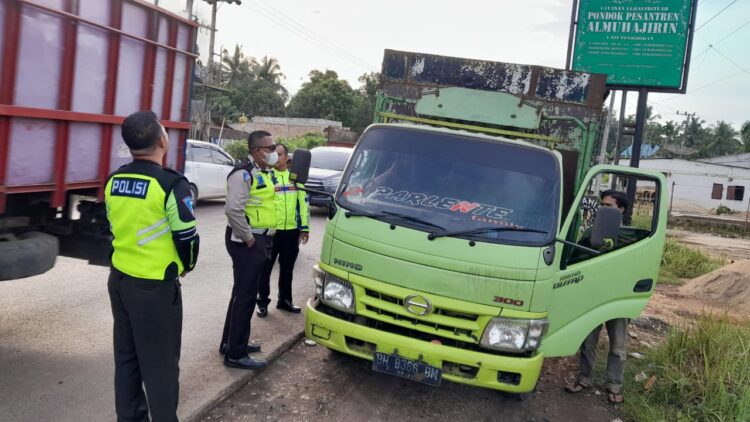 Giat Kasat Lantas Batanghari Tertikan Transforter Batubara
