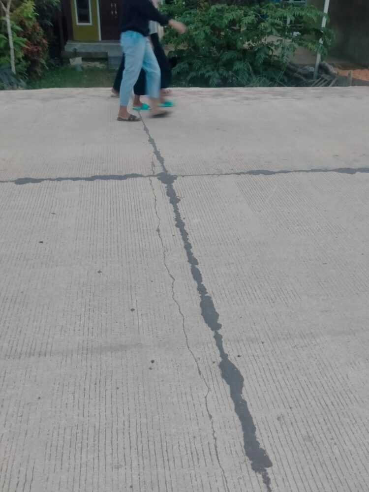 Proyek Rigit Beton Baru Dikerjakan Rusak, PUPR Provinsi Jambi Bungkam