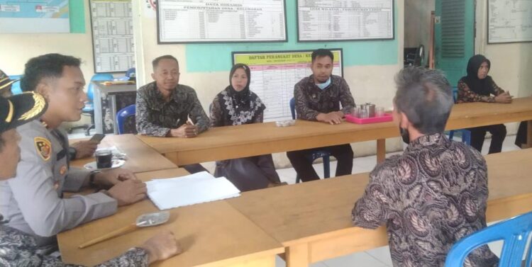 Kapolsek Marosebo Gelar Jum’at Curhat di Kantor Desa Mudung Darat.