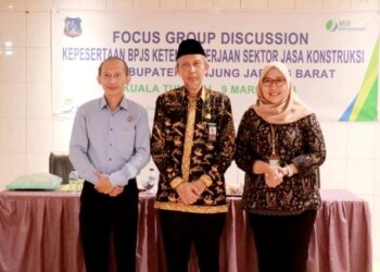 Sekda Tanjabbar Hadiri FGD Kepesertaan BPJS Ketenagakerjaan