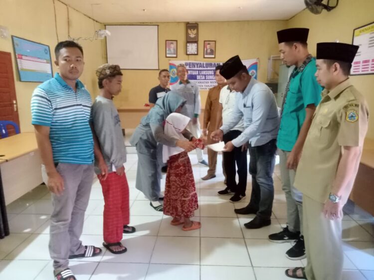 Santuni Anak Yatim, Pemdes Sei Toman Ucapkan Terima Kasih