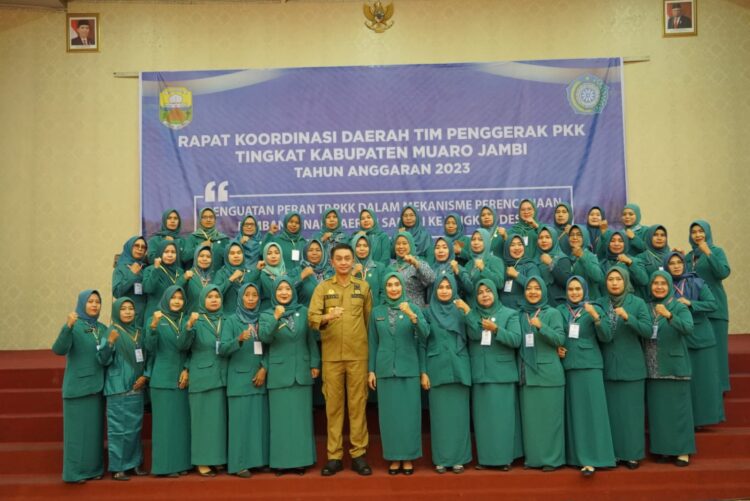 Ketua Tim Penggerak PKK Muaro Jambi Gelar Rakor Wujudkan Keluarga Sehat Menuju Indoneisa Maju.