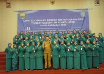 Ketua Tim Penggerak PKK Muaro Jambi Gelar Rakor Wujudkan Keluarga Sehat Menuju Indoneisa Maju.