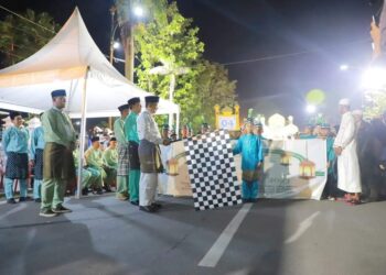 Bupati Tanjabbar Lepasan Festival Pawai Takbiran Idul Fitri 1444 H