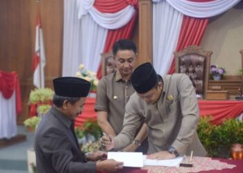 DPRD Muaro Jambi, KUA PPAS Ta 2024 Lakukan Penandatanganan Nota Kesepakatan