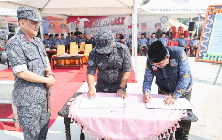 MoU Pemkab Tanjab Barat Dengan BNNK Tanjab Timur