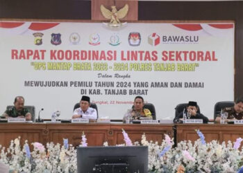 Wabub Tanjabbar Hairan Hadiri Rakor Lintas Sektoral OPS Mantap Brata 2023-2024