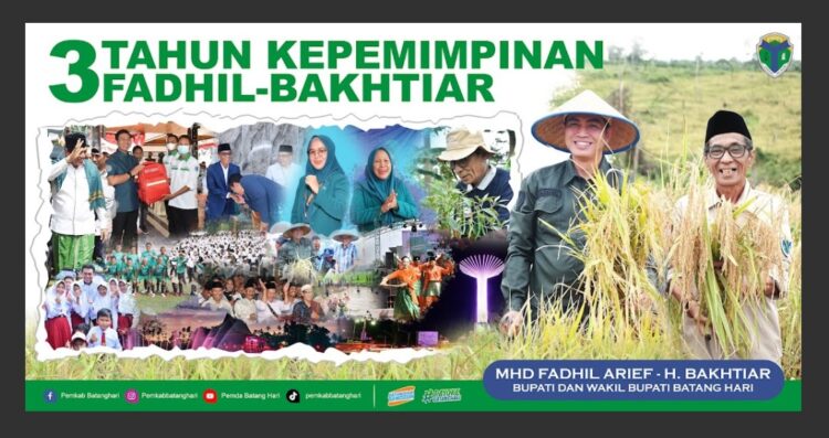 3 Tahun Kepemimpinan Farhil-Bakhtiar, Batanghari Terus Maju Dan Berkembang