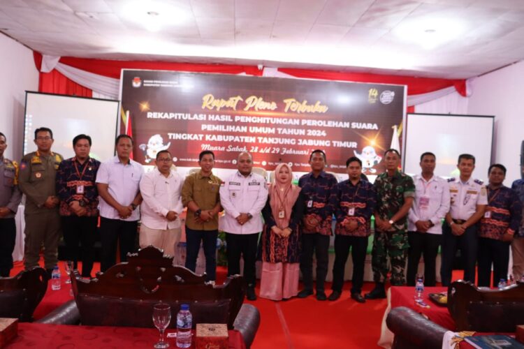 KPU Tanjabtim Laksanakan Pleno Terbuka Pada Pemilu Tahun 2024