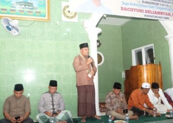 Wakili Pj Bupati, Sekda Safari Ramadhan di Masjid As-Syakirin Desa Bahar Mulya