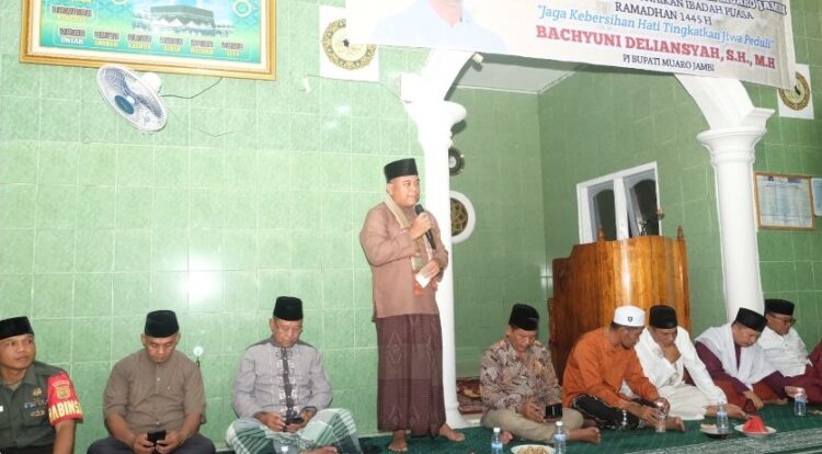 Wakili Pj Bupati, Sekda Safari Ramadhan di Masjid As-Syakirin Desa Bahar Mulya