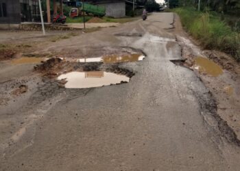 “Ranjau” Mengintai Di Jalan Poros Ranpul Bengalon Batu Ampar