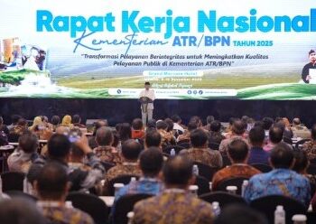 Nusron Wahid Buka Rakernas 2025