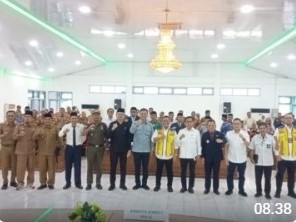 Sekda Mula P Rambe Sambut Senator H.Bakri