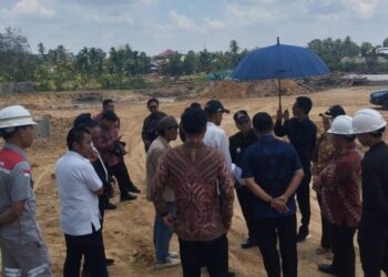 Sidak Pembangunan Kolam Retensi, Walikota Maulana Berikan Perhatian